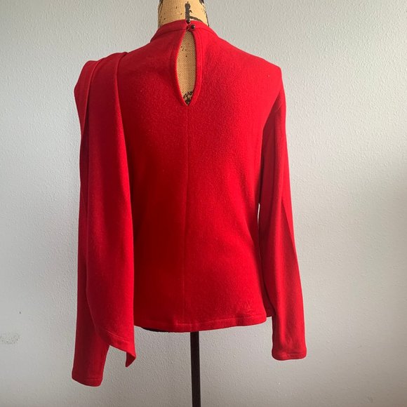 Vintage Peggy Jennings Red Cashmere Sweater - Picture 7 of 12
